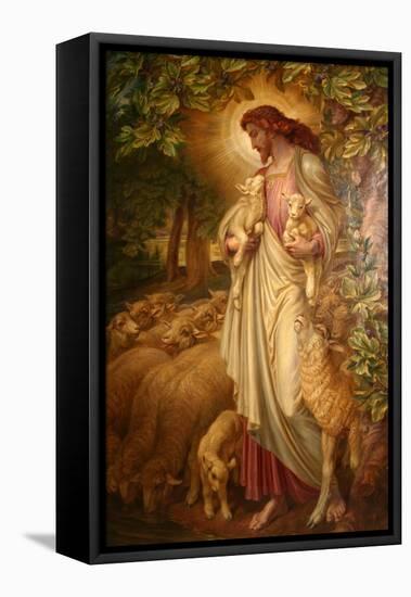 The Good Shepherd-Frederick James Shields-Framed Stretched Canvas