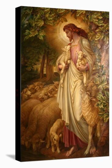 The Good Shepherd-Frederick James Shields-Stretched Canvas