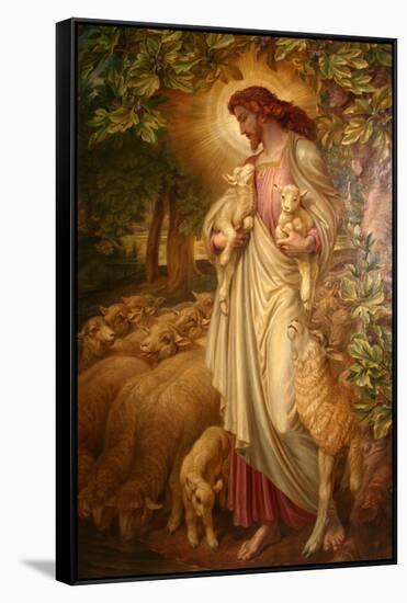 The Good Shepherd-Frederick James Shields-Framed Stretched Canvas