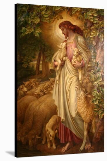 The Good Shepherd-Frederick James Shields-Stretched Canvas