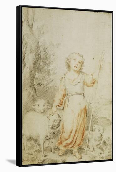 The Good Shepherd-Bartolome Esteban Murillo-Framed Stretched Canvas