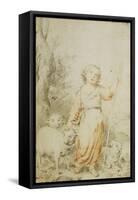 The Good Shepherd-Bartolome Esteban Murillo-Framed Stretched Canvas