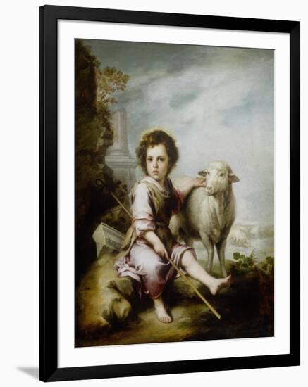 The Good Shepherd-Bartolome Esteban Murillo-Framed Giclee Print