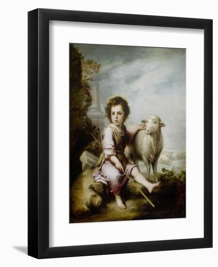 The Good Shepherd-Bartolome Esteban Murillo-Framed Giclee Print