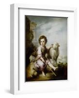 The Good Shepherd-Bartolome Esteban Murillo-Framed Giclee Print