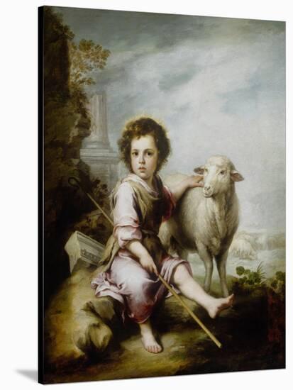 The Good Shepherd-Bartolome Esteban Murillo-Stretched Canvas