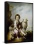 The Good Shepherd-Bartolome Esteban Murillo-Framed Stretched Canvas