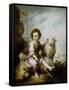 The Good Shepherd-Bartolome Esteban Murillo-Framed Stretched Canvas