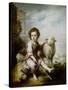 The Good Shepherd-Bartolome Esteban Murillo-Stretched Canvas