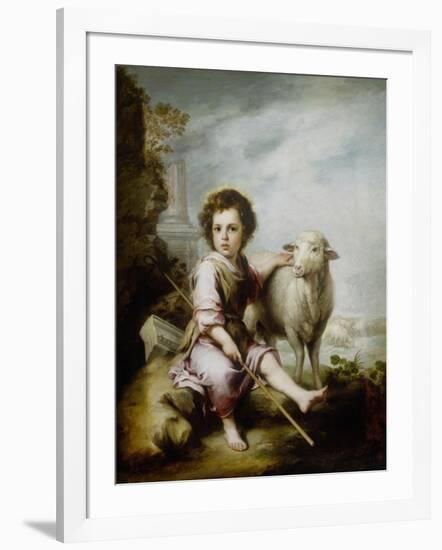 The Good Shepherd-Bartolome Esteban Murillo-Framed Giclee Print