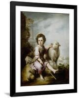 The Good Shepherd-Bartolome Esteban Murillo-Framed Giclee Print