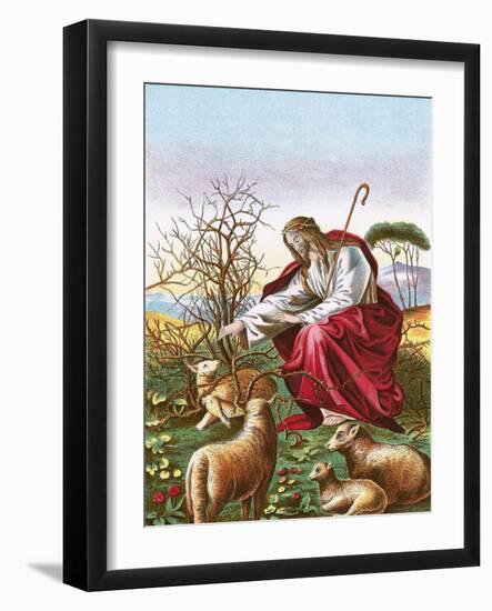 The Good Shepherd-English-Framed Giclee Print