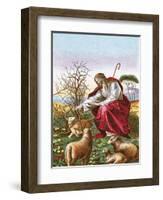 The Good Shepherd-English-Framed Premium Giclee Print