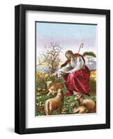 The Good Shepherd-English-Framed Premium Giclee Print