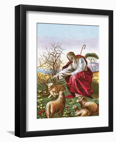 The Good Shepherd-English-Framed Premium Giclee Print