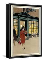 The Good Shopper, from the Series 'Empire Buying Makes Busy Factories'-Frank Newbould-Framed Stretched Canvas