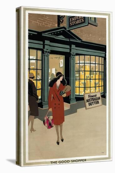 The Good Shopper, from the Series 'Empire Buying Makes Busy Factories'-Frank Newbould-Stretched Canvas