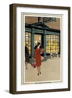 The Good Shopper, from the Series 'Empire Buying Makes Busy Factories'-Frank Newbould-Framed Giclee Print