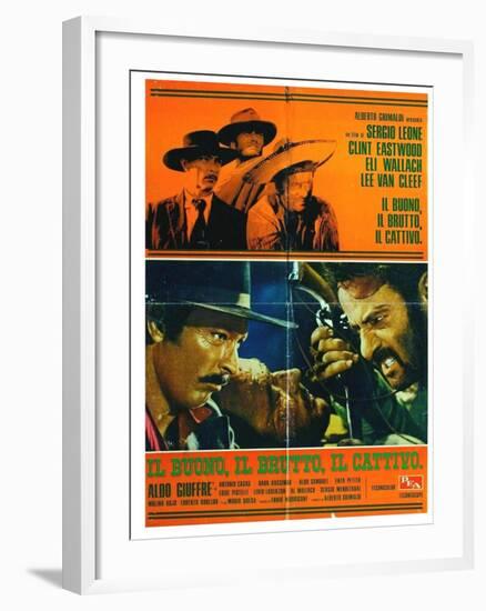 The Good, The Bad and The Ugly, Italian Movie Poster, 1966-null-Framed Art Print