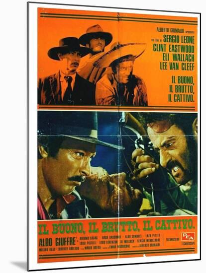 The Good, The Bad and The Ugly, Italian Movie Poster, 1966-null-Mounted Art Print