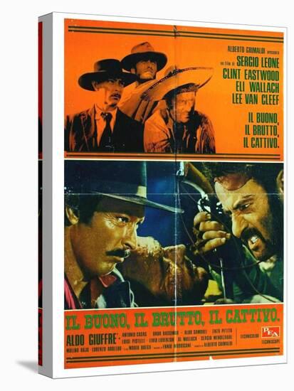 The Good, The Bad and The Ugly, Italian Movie Poster, 1966-null-Stretched Canvas