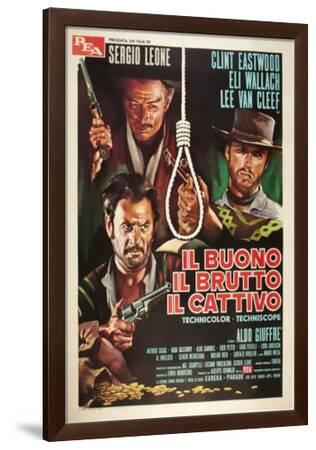 The Good, The Bad and The Ugly - Italian Style--Framed Poster