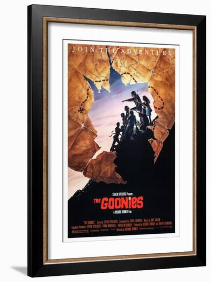 THE GOONIES [1985], directed by RICHARD DONNER.-null-Framed Giclee Print