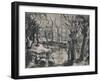 'The Goose Girl', c.1870s, (1946)-Camille Pissarro-Framed Giclee Print