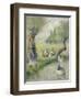 The Goose Girl (The Duck Pond), circa 1890-Camille Pissarro-Framed Giclee Print