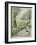 The Goose Girl (The Duck Pond), circa 1890-Camille Pissarro-Framed Giclee Print