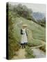 The Goose-Girl-Helen Allingham-Stretched Canvas