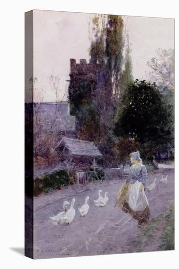 The Goose Girl-James Mackay-Stretched Canvas