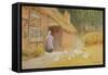 The Goose Girl-Arthur Claude Strachan-Framed Stretched Canvas