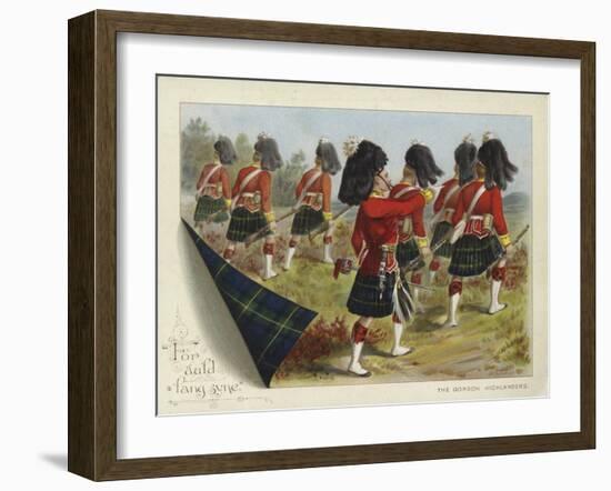 The Gordon Highlanders-Richard Simkin-Framed Giclee Print