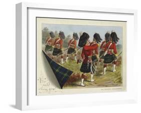 The Gordon Highlanders-Richard Simkin-Framed Giclee Print
