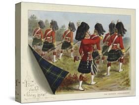 The Gordon Highlanders-Richard Simkin-Stretched Canvas