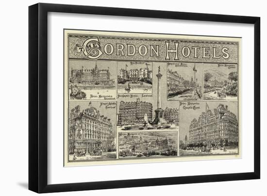 The Gordon Hotels-null-Framed Giclee Print