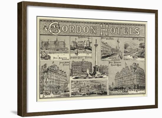 The Gordon Hotels-null-Framed Giclee Print