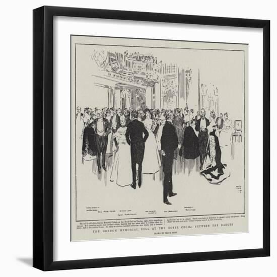 The Gordon Memorial Ball at the Hotel Cecil, Between the Dances-Frank Craig-Framed Giclee Print
