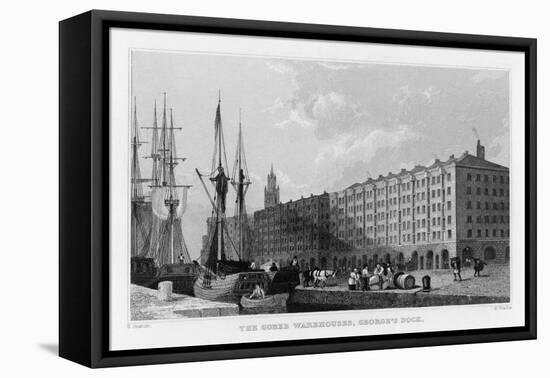 The Goree Warehouses George's Dock Liverpool-H. Wallis-Framed Stretched Canvas