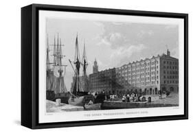 The Goree Warehouses George's Dock Liverpool-H. Wallis-Framed Stretched Canvas