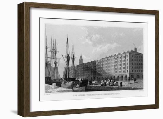 The Goree Warehouses George's Dock Liverpool-H. Wallis-Framed Art Print