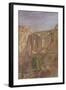 The Gorge, Ronda, Spain (W/C & Gouache on Paper)-Edward Angelo Goodall-Framed Giclee Print