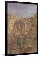 The Gorge, Ronda, Spain (W/C & Gouache on Paper)-Edward Angelo Goodall-Framed Giclee Print