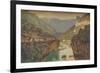 The Gorges of the Tarn, 1912, (1914)-Edward Louis Lawrenson-Framed Giclee Print