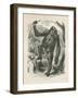 The Gorilla, Frontispiece for Explorations and Adventures in Equatorial Africa by Paul B Du Chaillu-null-Framed Giclee Print