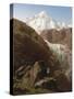 The Gorner Glacier and Zermatt Valley, Switzerland-Francois Roffiaen-Stretched Canvas