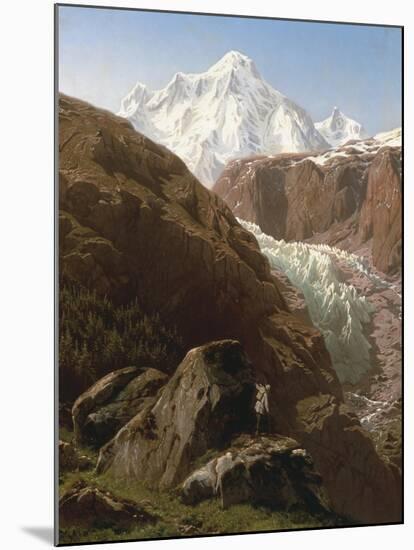 The Gorner Glacier and Zermatt Valley, Switzerland-Francois Roffiaen-Mounted Giclee Print