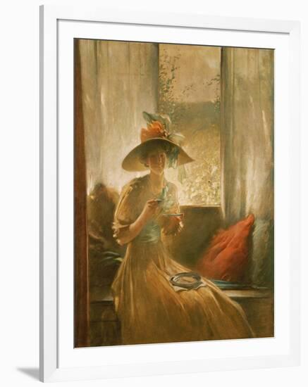 The Gossip, 1912 (Oil on Canvas)-John White Alexander-Framed Giclee Print