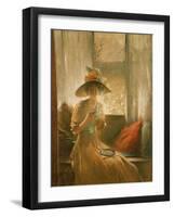 The Gossip, 1912 (Oil on Canvas)-John White Alexander-Framed Giclee Print